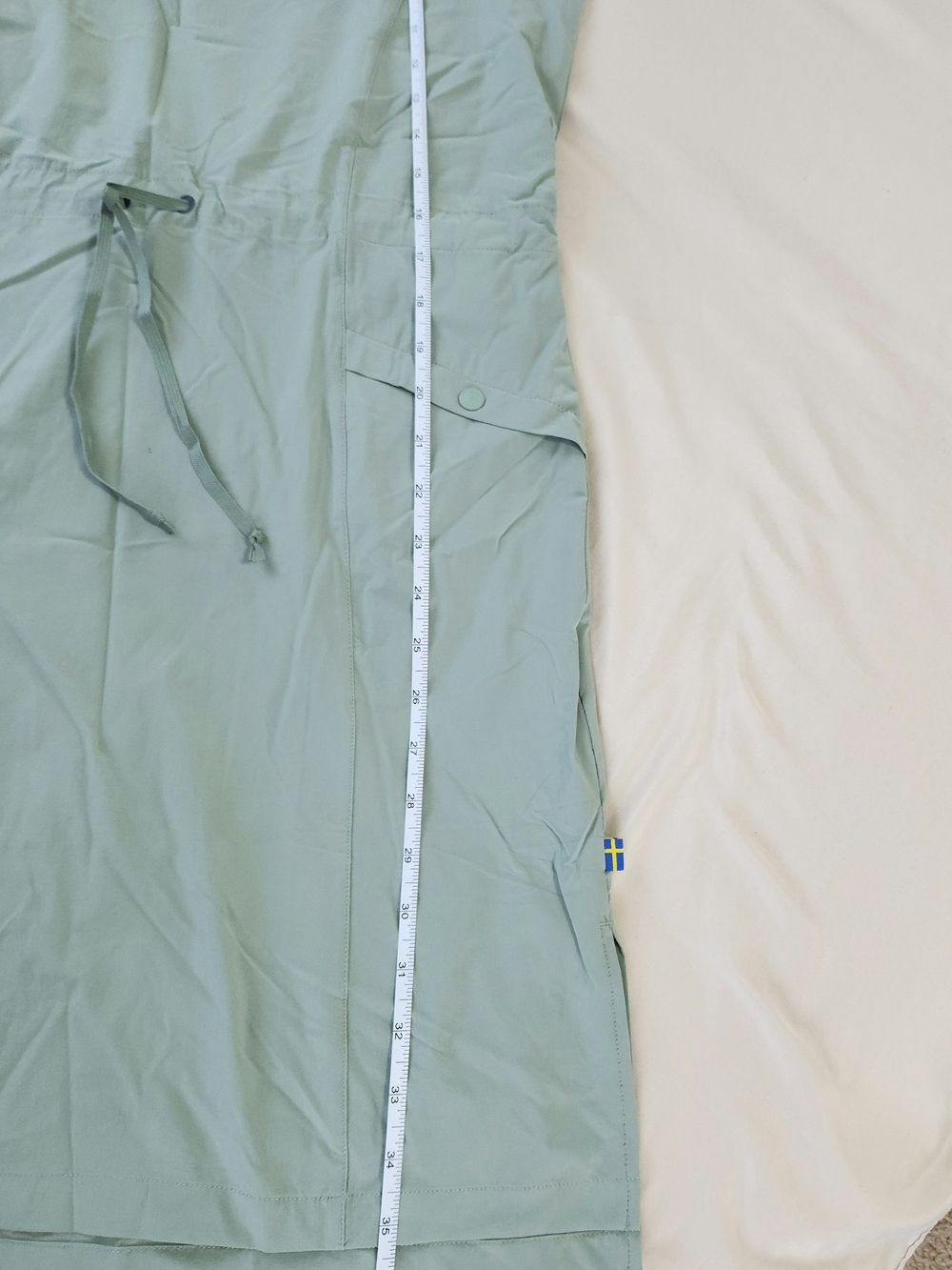 Fjallraven Higg Coast Lite Sage Green Women's Short Sleeve Dress - Picture 5 of 6